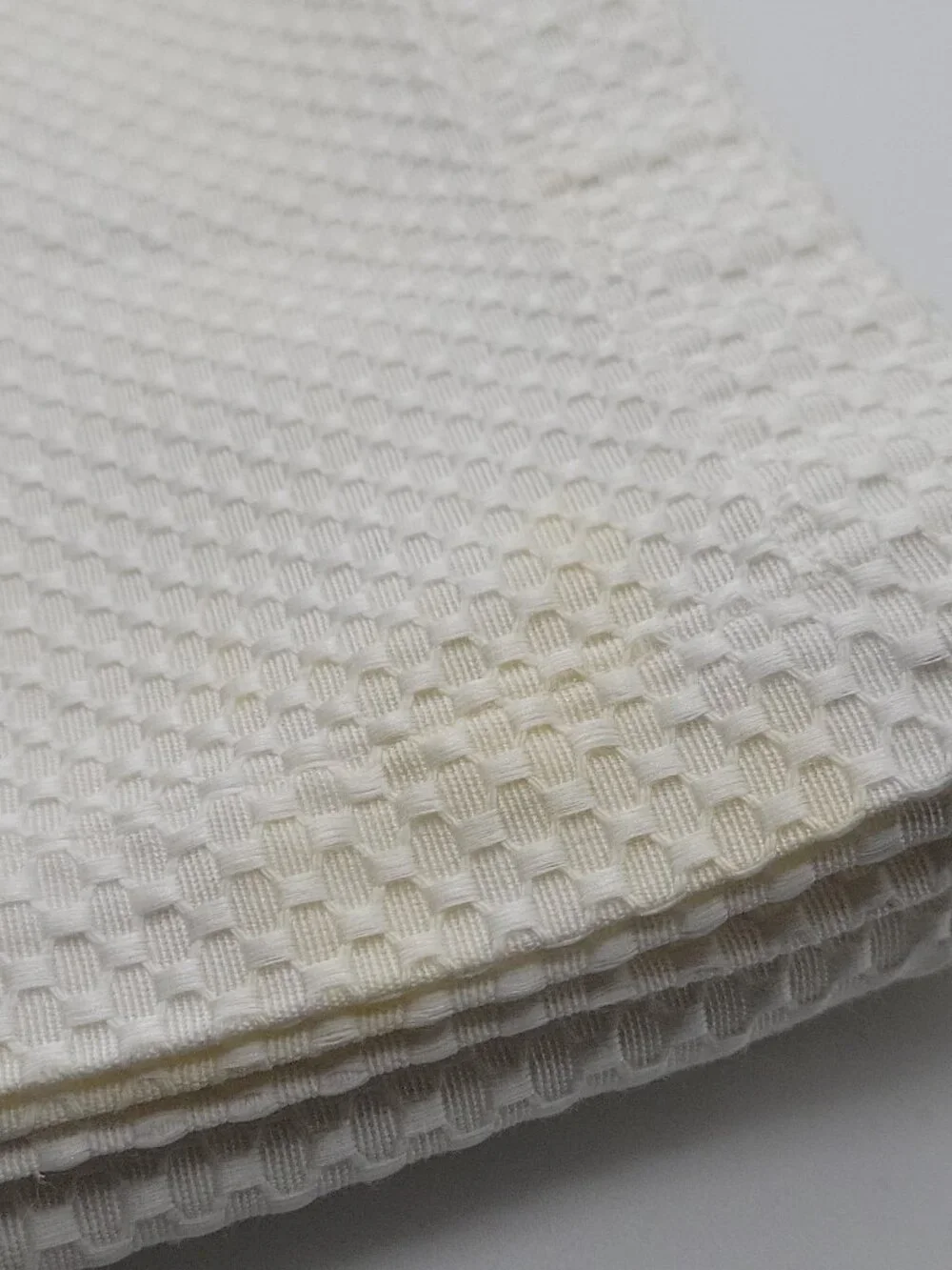 Waterford White Woven Geometric Square Napkins 5-ct Cotton/Polyester Sq. 20x20